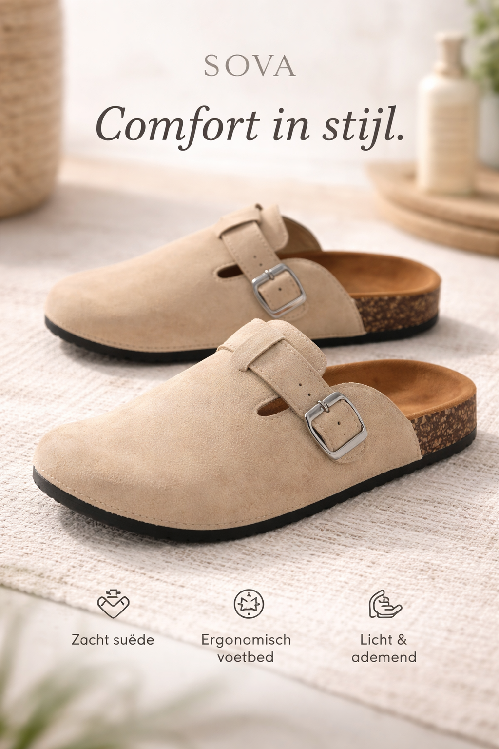 The Essential Duo — Cream Set + Pantoffels | Samen Voordeliger